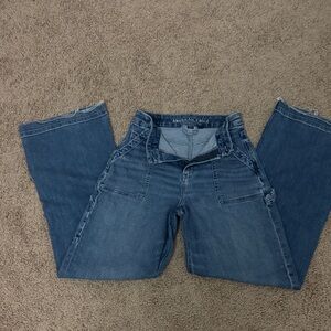 American Eagle Outfitters Women's wide leg baggy jeans